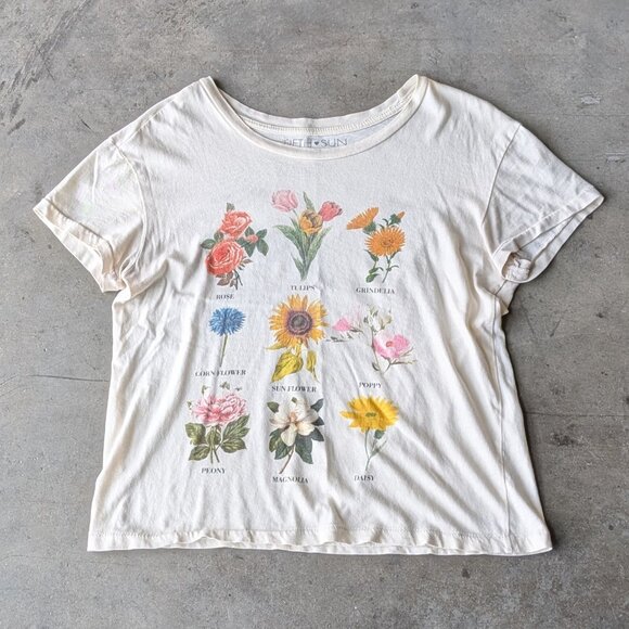 Fifth Sun and Doe Flowers Mushrooms Cacti Graphic Tee Bundle small medium - Picture 2 of 16